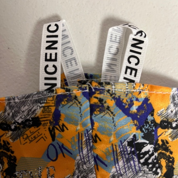 Designer Graffiti Overalls Boots Bucket Hat 3 Piece Outfit For Labubu Blue - Picture 10 of 11